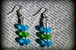 Pendientes con bolas de cristal checo facetado