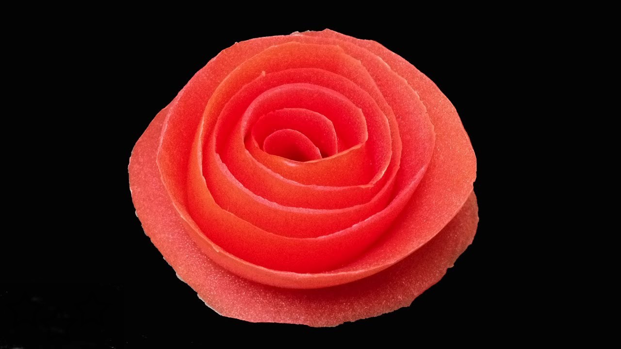 Rosa con piel de tomate