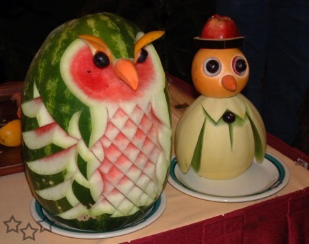 Escultura con sandia 5